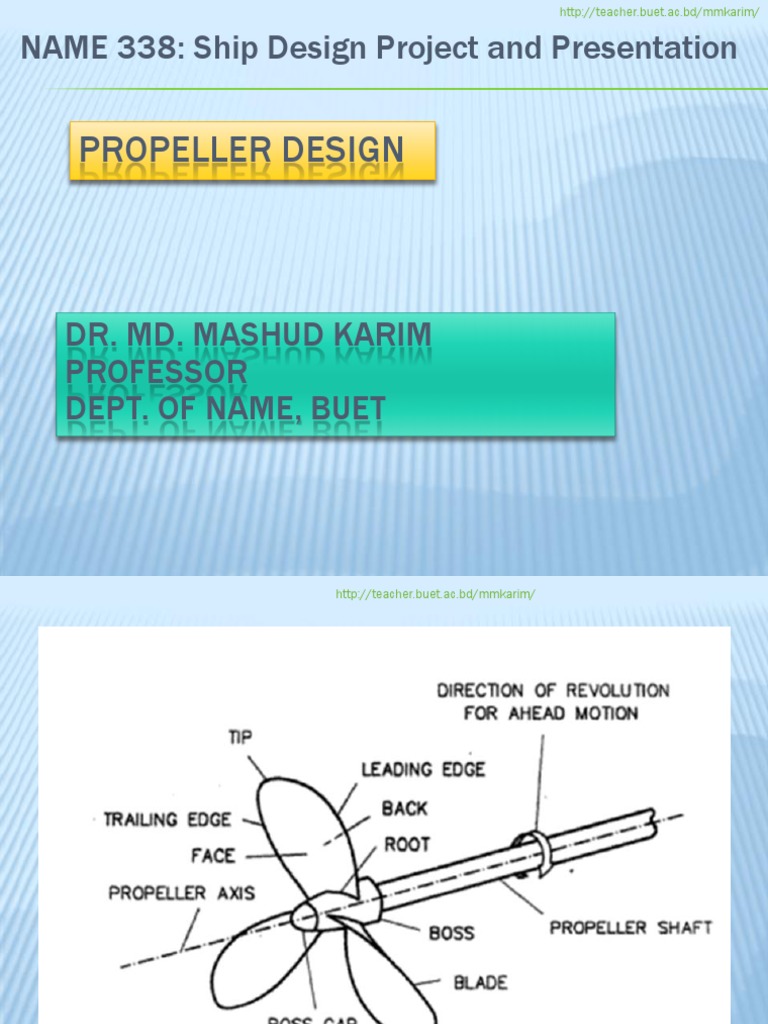 Propeller Design Exp. Propeller Aerospace Engineering