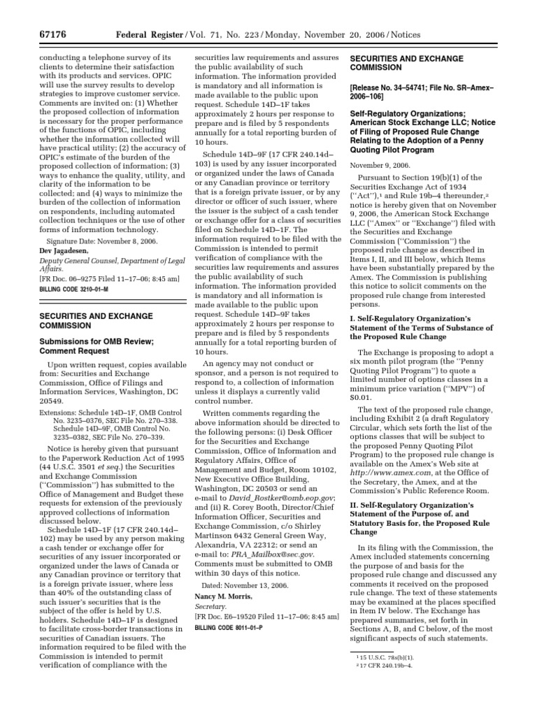 Notice: Agency Information Collection Activities Proposals, Submissions ...