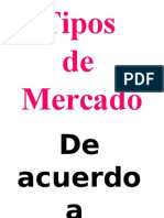 Tipos de Mercado