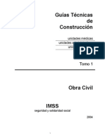 Guia Tecnica de Construccion Imss Tomo 1 (Obra Civil)