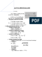 Calcul Des Dalles