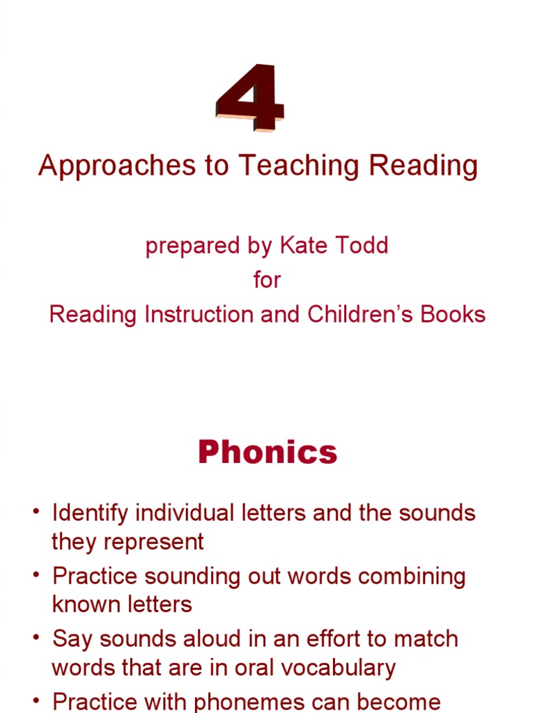 Methods of Teaching Reading PDF