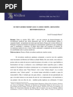 Os Trovadores Medievais e o Amor Cortês - reflexões historiográficas. BARROS, José D'Assunção. Alethéia, 2008