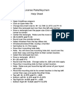 license plate help sheet