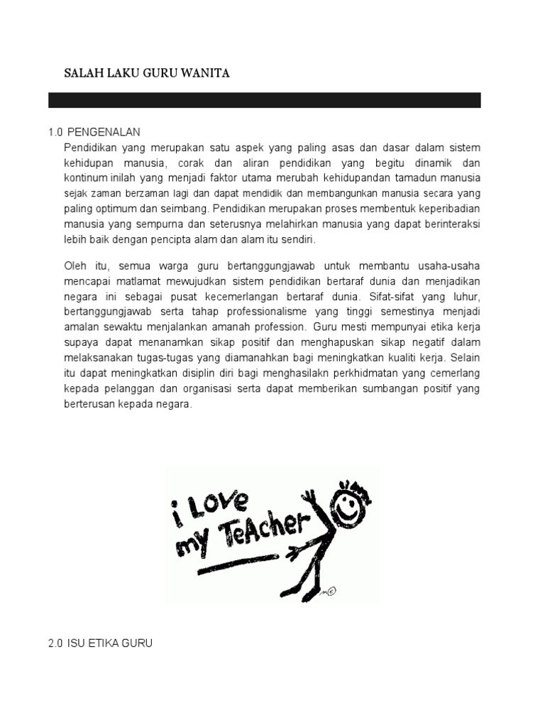 Salah Laku Guru Wanita Pdf