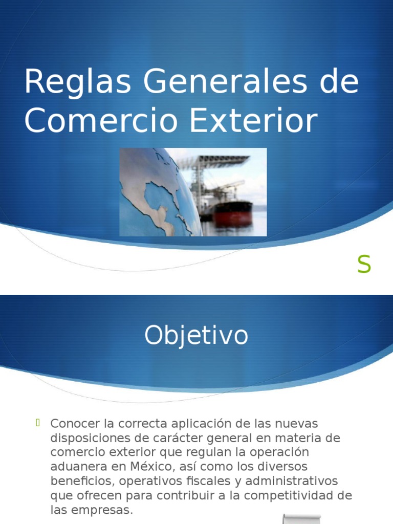 Reglas Generales de Comercio Exterior PDF aduana El comercio internacional