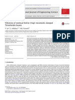 Vibration of Nonlocal Kelvin–Voigt Viscoelastic Damped