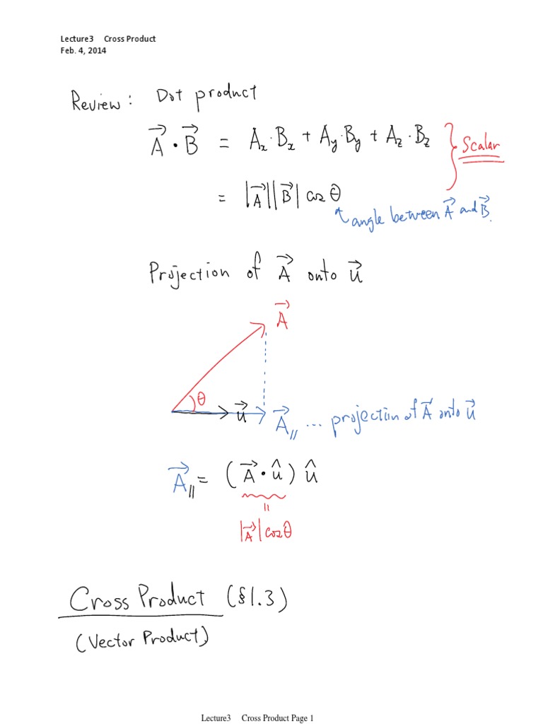 Lecture3 Cross Product | PDF | Foreign Language Studies