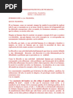 INTRODUCCIÓN  A  LA  FILOSOFIA