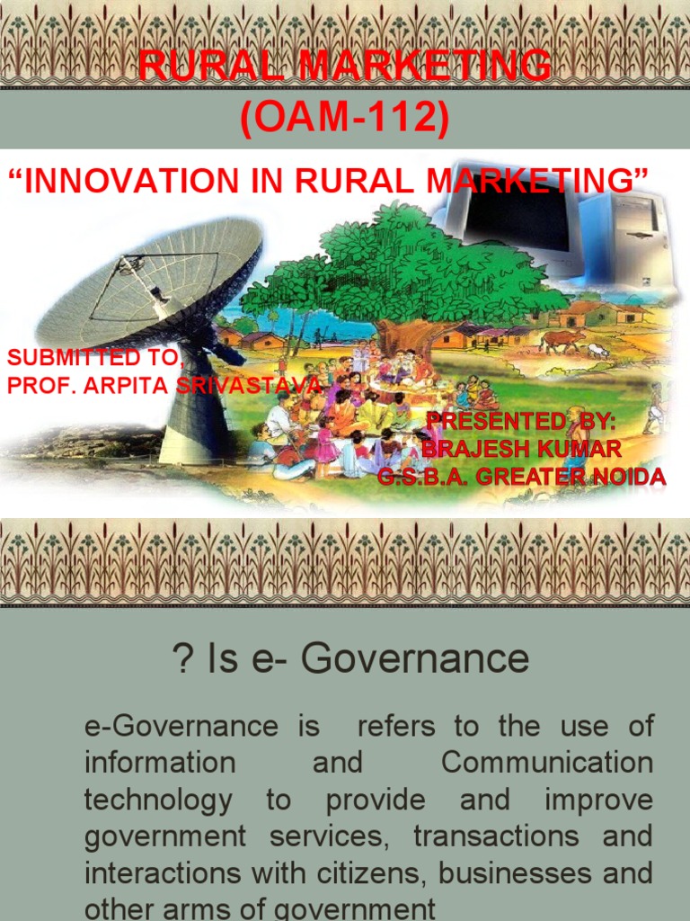 IT Innovation in Rural India | PDF | Information Technology | Computing