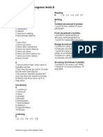 Progress tests A Unit 1 Grammar, Vocabulary, Reading, Listening, Writing