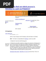 How Can You Find Out Which Process Is Listening On A Port On Windows