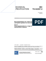 Technical Specification: IEC TS 62257-2