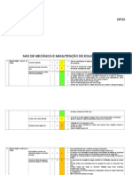 OFICINAS MECÂNICA MANUTENÇÃO RISCOS