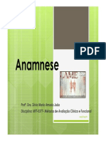 Aula de MODELO DE AVALIAÇÃO Anamnese 2013 PDF