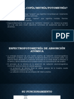 Espectrofotometría de absorción atómica: principios y aplicaciones