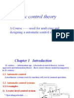 Automatic Control Theory: A Course - Used For Analyzing and Designing A Automatic Control System