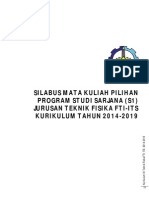 Silabus MK Pilihan S1 Teknik Fisika