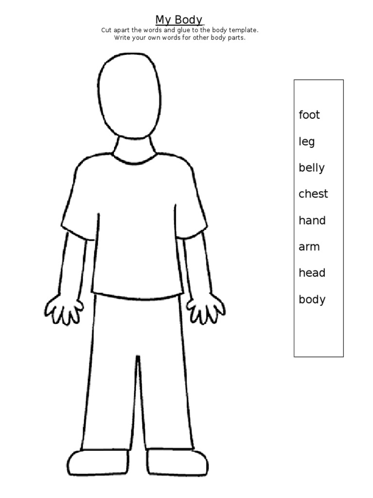 Label The Body (WORDS) | PDF