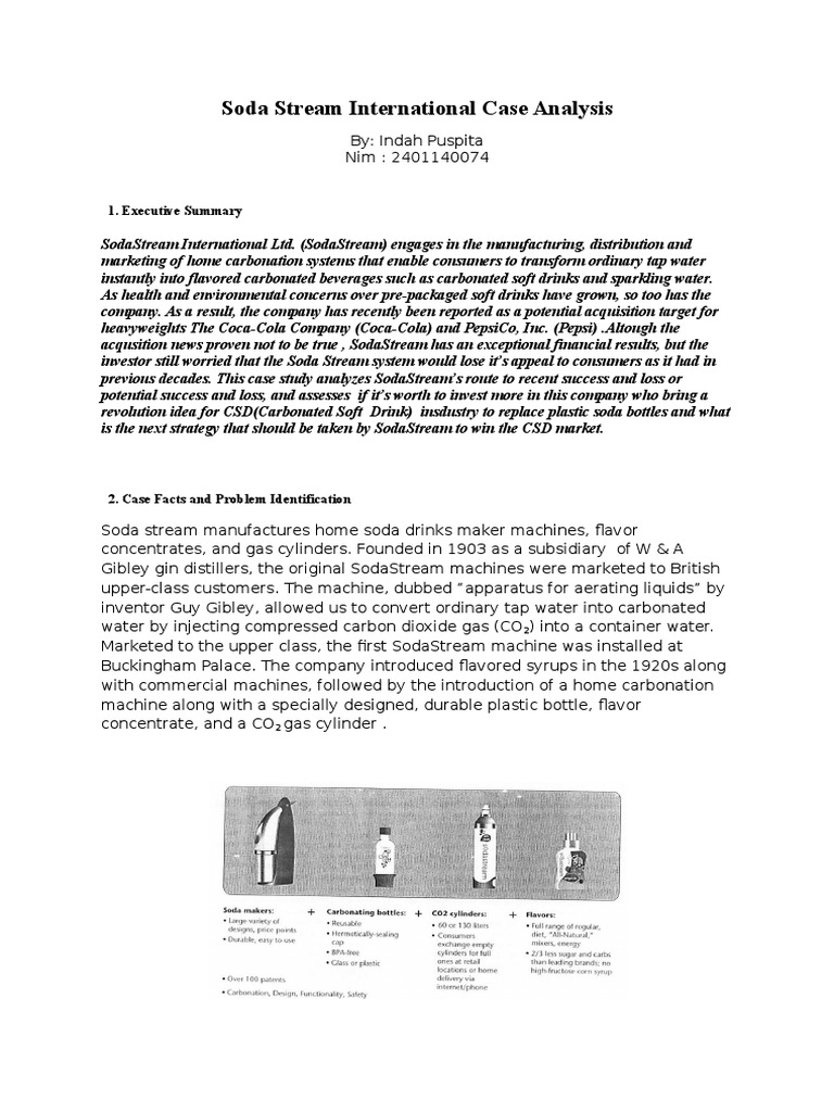 Evaluating PepsiCo's Impact on SodaStream | PDF | Carbonated Water ...