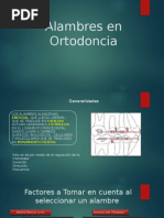 Alambres en Ortodoncia