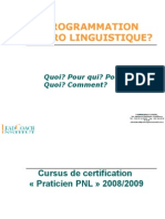 Presentation Du Cursus PNL