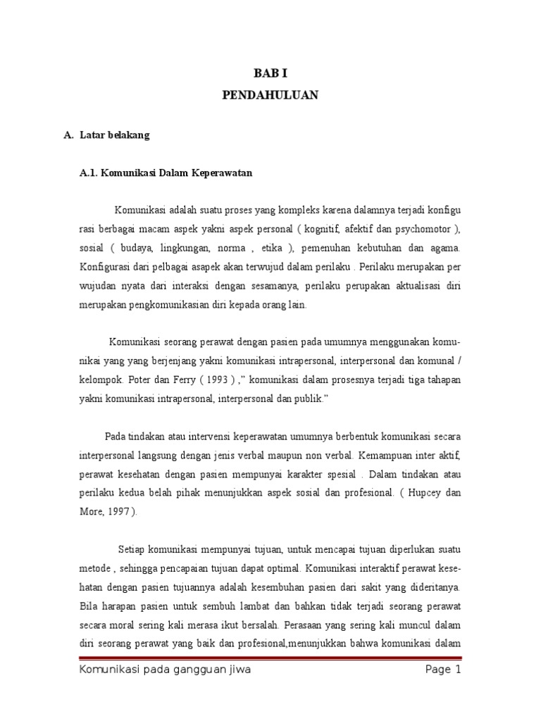 Makalah Gangguan Jiwa