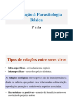 72130-Aula 1 Introdução a Parasitologia Básica