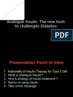 Analogue Insulin, The New Tools To Challenges Diabetes 1