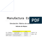 Caso de Aviones - Manufactura Esbelta