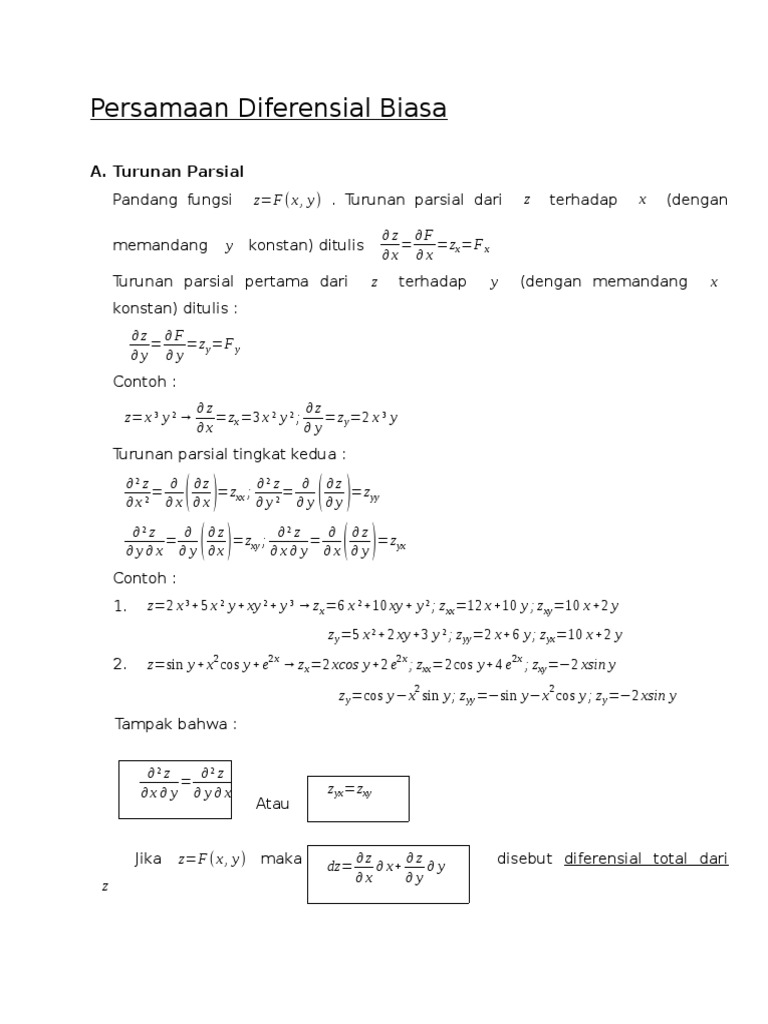02 Persamaan Diferensial Biasa
