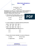 Questions 1 To 10 Are 1 Marks Each. Each Question Is Provided With 4 Choices Out of Which Only One Is Correct. Choose The Correct One