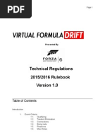 Virtual Formula Drift 2015/2016 Official Rulebook