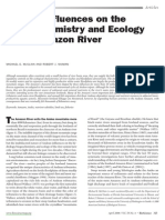 Andean Influences On The Biogeochemistry and Ecology of The Amazon River 2008