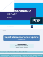 Nepal Macroeconomic Update, August 2015