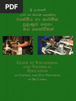 Guide To Vocational and Technical Education in The Central and Uva Provinces of Sri Lanka - Sinhala