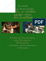 Guide To Vocational and Technical Education in The Central and Uva Provinces of Sri Lanka - Sinhala