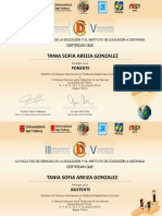 Certificación Tania Areiza