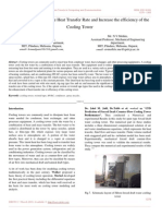 A Review To Optimize The Heat Transfer Rate and Increase The Efficiency of The Cooling Tower