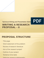 BS10 Lec - Writing A Research Proposal-II