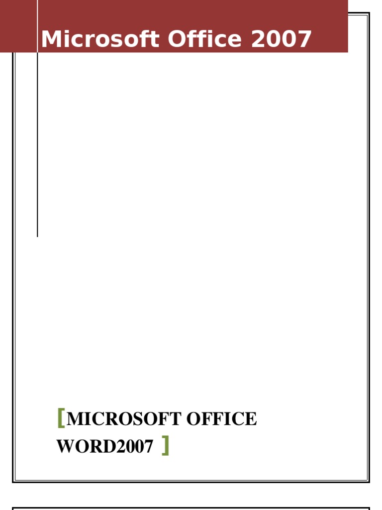 Ms word notes pdf
