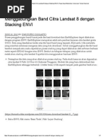 Menggabungkan Band Citra Landsat 8 Dengan Stacking ENVI PDF