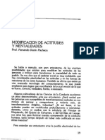 Modificacion de Actitudes y Mentalidades