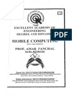 Mobile Computing (SEM - VII) - Comp - IT Excellent Academy Amar Panchal.