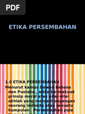 Etika Persembahan Pdf