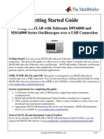 Getting Started - Using MATLAB With Tektronix DPO4000 and MSO4000 Series Oscilloscopes Over USB