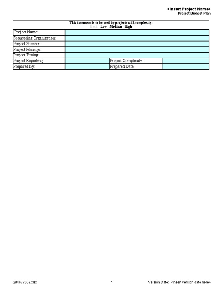 3-2-4 Plan Budget Plan | PDF