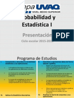 Presentación Estadística y Probabilidad I