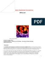 Middle East Respiratory Syndrome Coronavirus