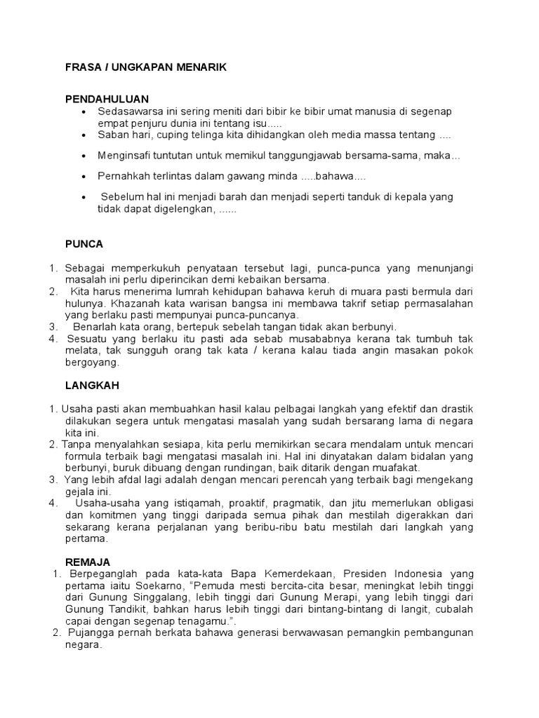 Frasa Frasa Menarik Dlm Karangan Pdf